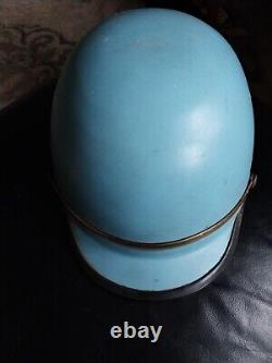 Vintage? 1960s Police Riot Blue Captains Helmet-SAFE QUEEN! A MUST SEE! 