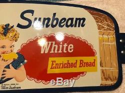 Vintage 40s/50s Sunbeam Bread Grocery Store 36 Metal Door Push Bar. Must See