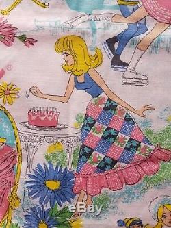 Vintage Barbie Fabric 60's 70's 4 Yards +More New Unwashed Amazing Must See Pink