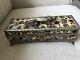 Vintage Bone, Wood, Metal Box With A Dragon & Cabochons. Must See