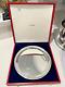 Vintage CARTIER 11 Pewter Serving Tray Dust Bag Red Presentation Box Must SEE
