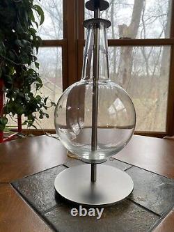 Vintage Clear Glass MCM Table Lamp Penta Srl Lamp Made In Italy 18 MUST SEE