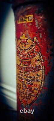 Vintage Fire Extinguisher 1929 Essex London UK? Must See Bespoke Lamp