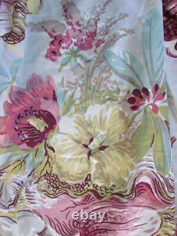 Vintage Floral Vintage Curtain Panel Fabric MUST SEE