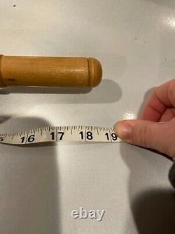 Vintage Glass Rolling Pin with Wood Handles Must See
