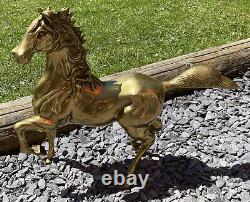 Vintage HUGE 6kg SOLID BRASS Horse/Rearing Stallion Figurine MUST SEE