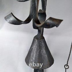 Vintage Hand Forged Wall Mount Cantilever Iron Bell GERMAN Must See