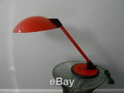 Vintage Memphis Style Red Desk Lamp attributed to Lightolier Must See