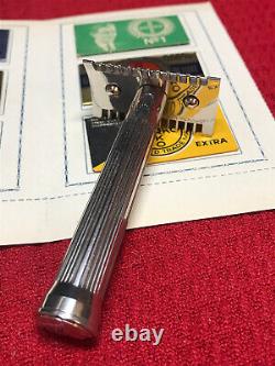 Vintage Merkur Open Comb Adams Safety Razor RARE DORKO Blade Set! Must See