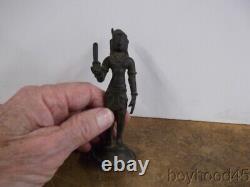 Vintage Miniature Primitive Bronze Figurine-Circa 17th Century-MUST SEE