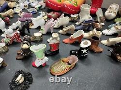 Vintage Ornate Huge Miniature Shoe Lot Collection Too Many To List! Must See