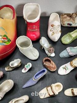 Vintage Ornate Huge Miniature Shoe Lot Collection Too Many To List! Must See