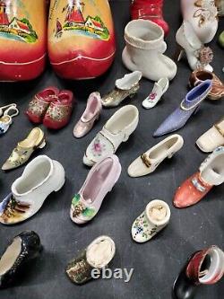 Vintage Ornate Huge Miniature Shoe Lot Collection Too Many To List! Must See