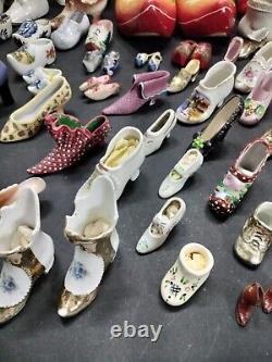 Vintage Ornate Huge Miniature Shoe Lot Collection Too Many To List! Must See