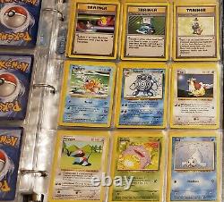 Vintage Pokemon Binder Collection With Holos 1st Editions Shadowless MUST SEE