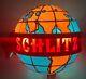 Vintage SCHLITZ Beer MOTION Globe Bar Light Sign! Must SEE VIDEO & Exec. Cond