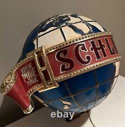 Vintage SCHLITZ Beer MOTION Globe Bar Light Sign! Must SEE VIDEO & Exec. Cond