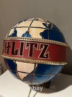 Vintage SCHLITZ Beer MOTION Globe Bar Light Sign! Must SEE VIDEO & Exec. Cond