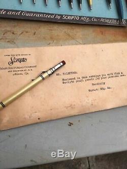 Vintage Scripto Pencil Salesman Sample Kit & Store Display RARE Must See Pics