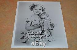 Vintage Shirley Temple Signed 8x10 Photo! Must See