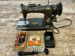 Vintage Singer 15-91 Sewing Machine Serviced, Customized With New Decals. Must See