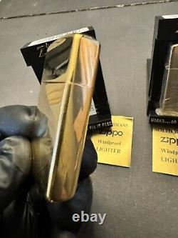 Vintage Solid Brass Zippo Lighter Lot Brand New Must See $$$