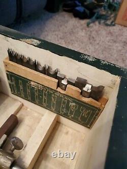 Vintage Stanley #45 Plane With 20 Cutters Homemade Box Really Nice. Must See