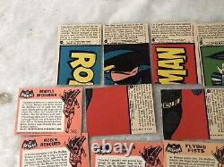 Vintage Topps Batman & Robin Action Cards Riddler Joker 1966 Must See Condition