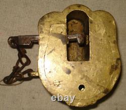 Vintage Very Rare Shape Old Brass Pad Lock Working Condition Must See