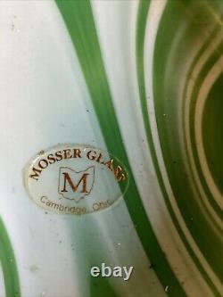 Vtg Rare MUST SEE Mosser Green Slag Hen/Chick On Nest ORIGINAL STICKER