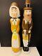 Vtg. Thanksgiving Blow Mold Pilgrims Union Products Don Featherstone A MUST SEE