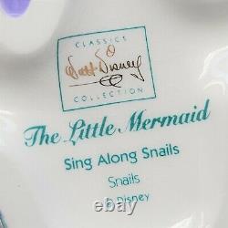 WDCC The Little Mermaid Sing Along Snails Figurine With COA & Box Must See
