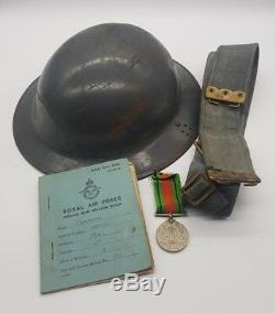 WW2 British RAF Royal Air Force MK 2 Style Brodie Helmet + More T. Peel MUST SEE