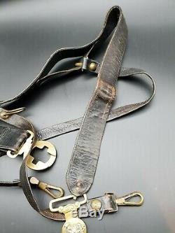 WW2 Japanese Navy Naval Officers Leather Sword Belt MUST SEE