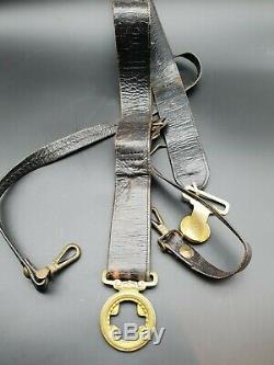 WW2 Japanese Navy Naval Officers Leather Sword Belt MUST SEE