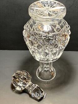 Waterford Footed Crystal Liquor/Brandy Decanter & Original Stopper, (MUST SEE!)