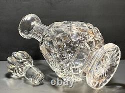 Waterford Footed Crystal Liquor/Brandy Decanter & Original Stopper, (MUST SEE!)