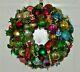 Wonderful Whimsical Vintage Ornament Wreath One Of A Kind Hand Made Must See