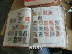 Worldwide Old Time Stamp Collection In Antique Lincoln Album Must See