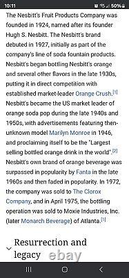 XX Rare! 1927 Nesbitt Fruit Products! Must See