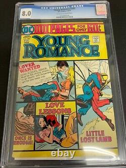 Young Romance #203 Cgc 8.0 (dc, 1975) 100 Page Giant! Must-see