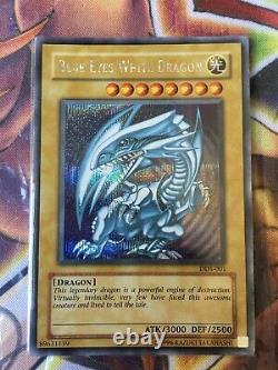 Yugioh Blue-Eyes White Dragon DDS-001 Secret Rare Must See Excellent Condition