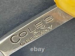 (cr-111) Rare Vintage Coles Ny / Solingen #908 Straight Razor Must See