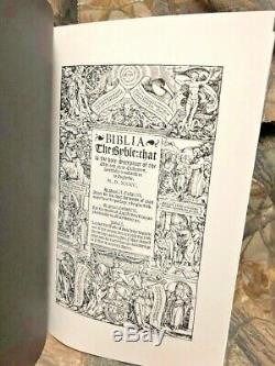 (facsimile) 1535 Coverdale Bible Fine Binding Edition Beautiful! New! Must See